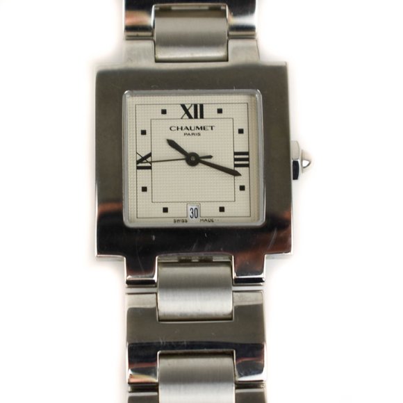 CHAUMET: Silver, Stainless Steel Logo Quartz Watch - Picture 2 of 8